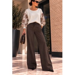 Pantalon confort chocolat