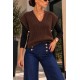 Pull sans manche tout doux chocolat