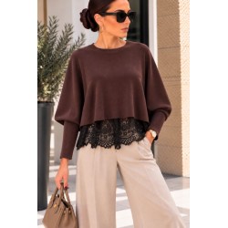 Pull 2 pièces Sofia Choco
