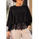 Pull 2 pièces noir Sofia